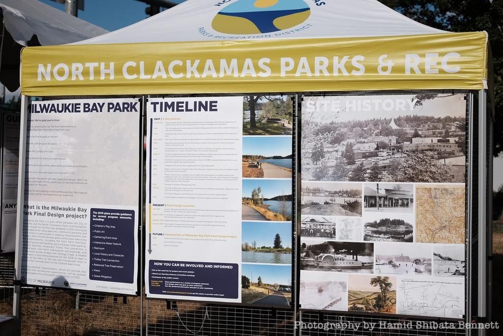 Milwaukie Bay Park project display boards